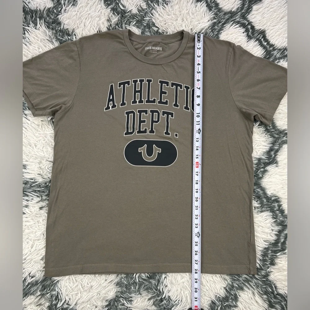 True Religion Men's Green Graphic T-Shirt Size 2XL